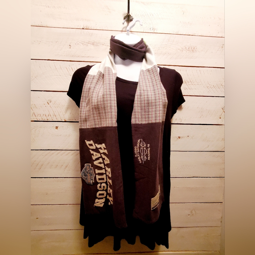 Upcycled Harley-Davidson Tshirt Scarf